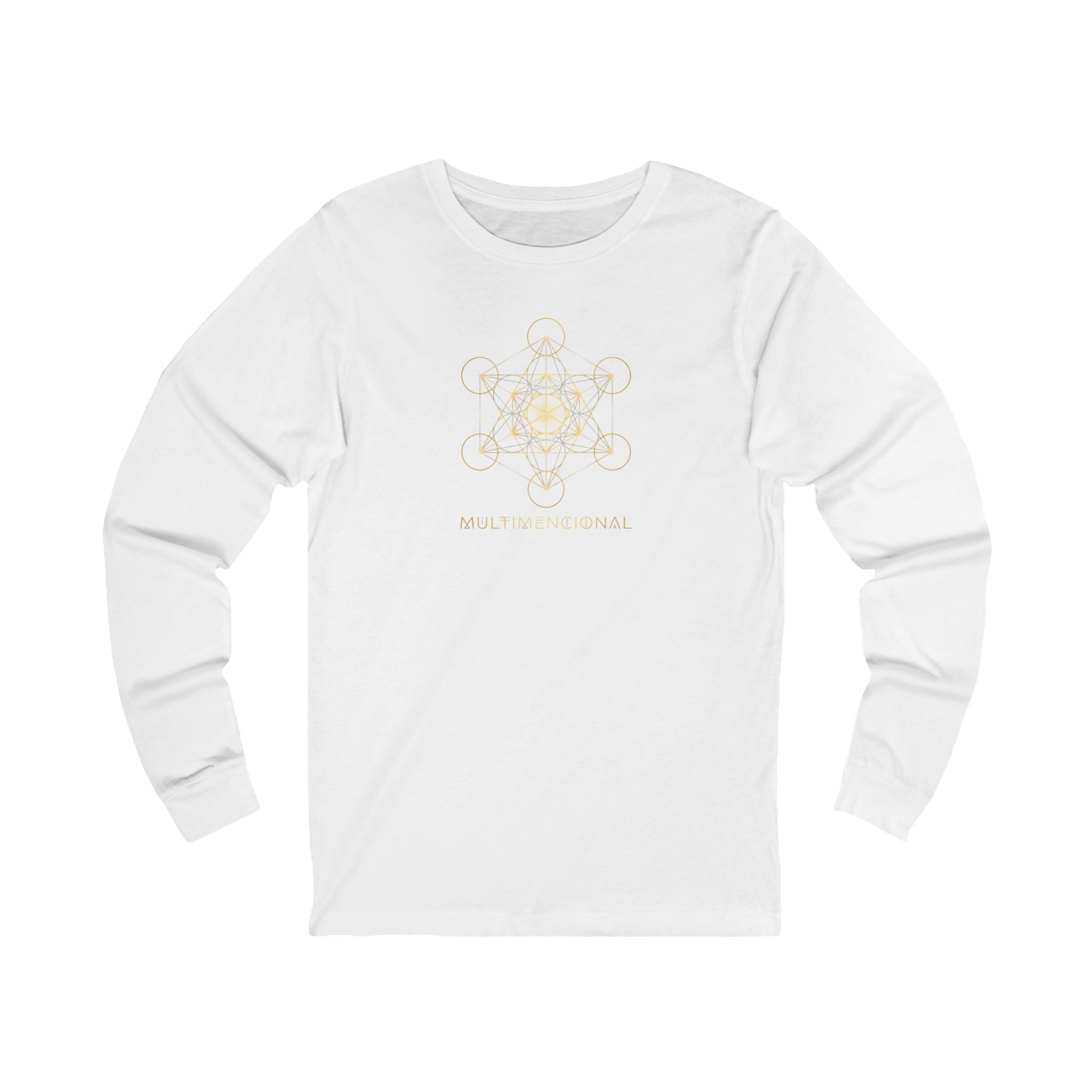 Sacred Geometry Star Long Sleeve Tee — 'Make Space for Wonder'