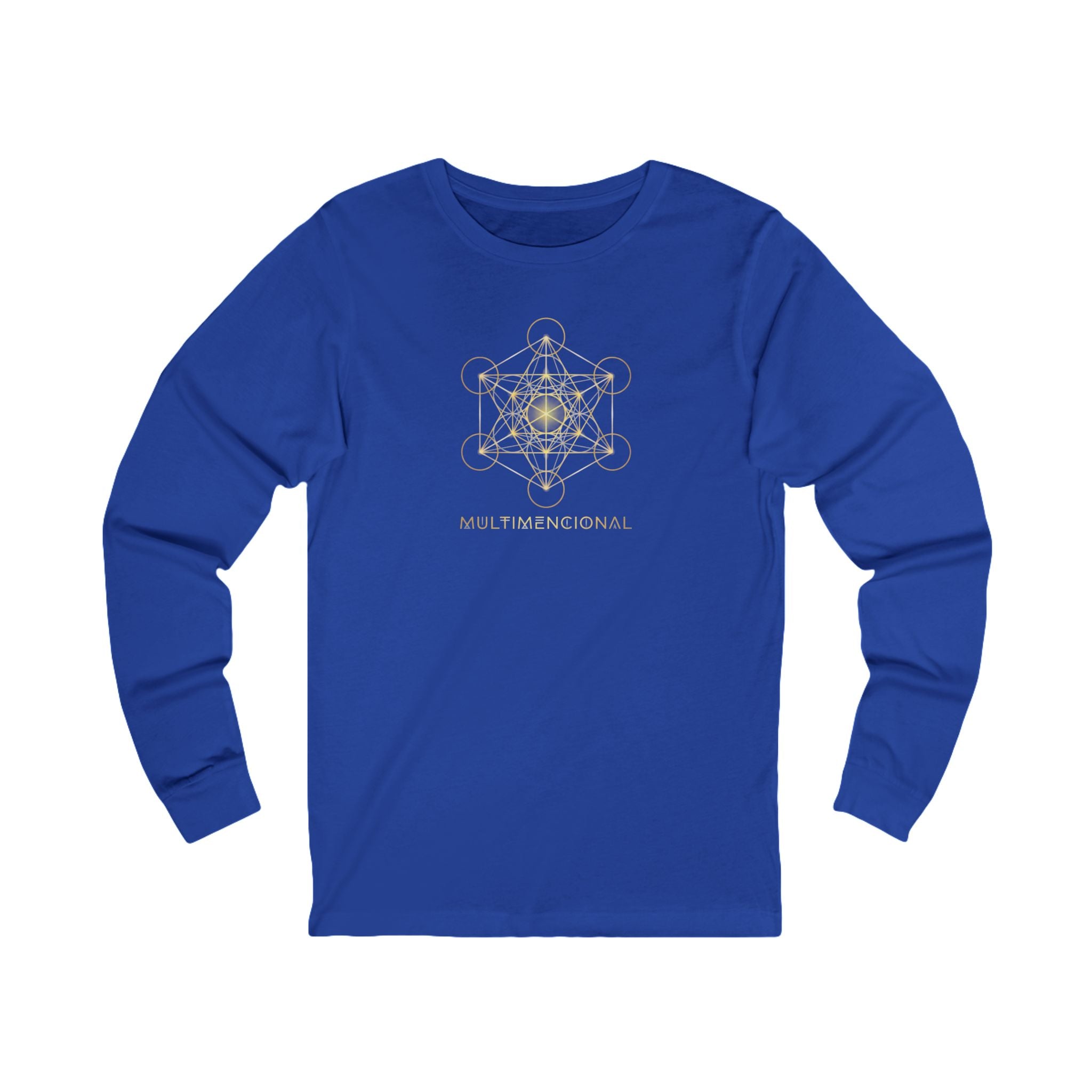 Sacred Geometry Star Long Sleeve Tee — 'Make Space for Wonder'