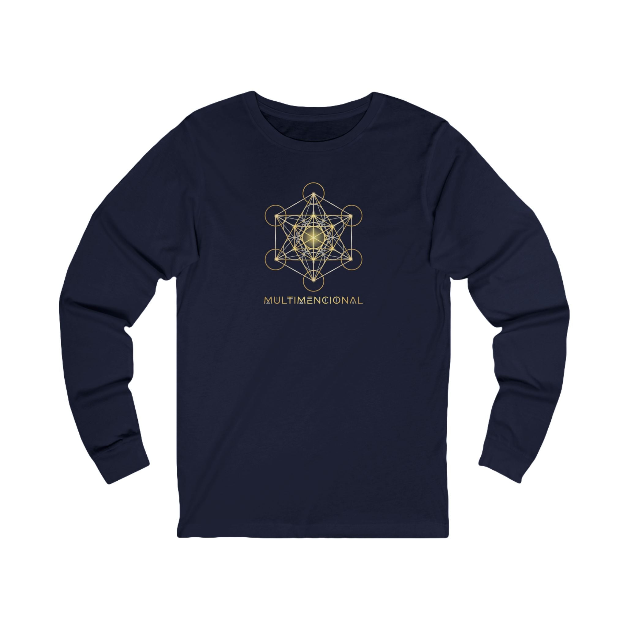 Sacred Geometry Star Long Sleeve Tee — 'Make Space for Wonder'