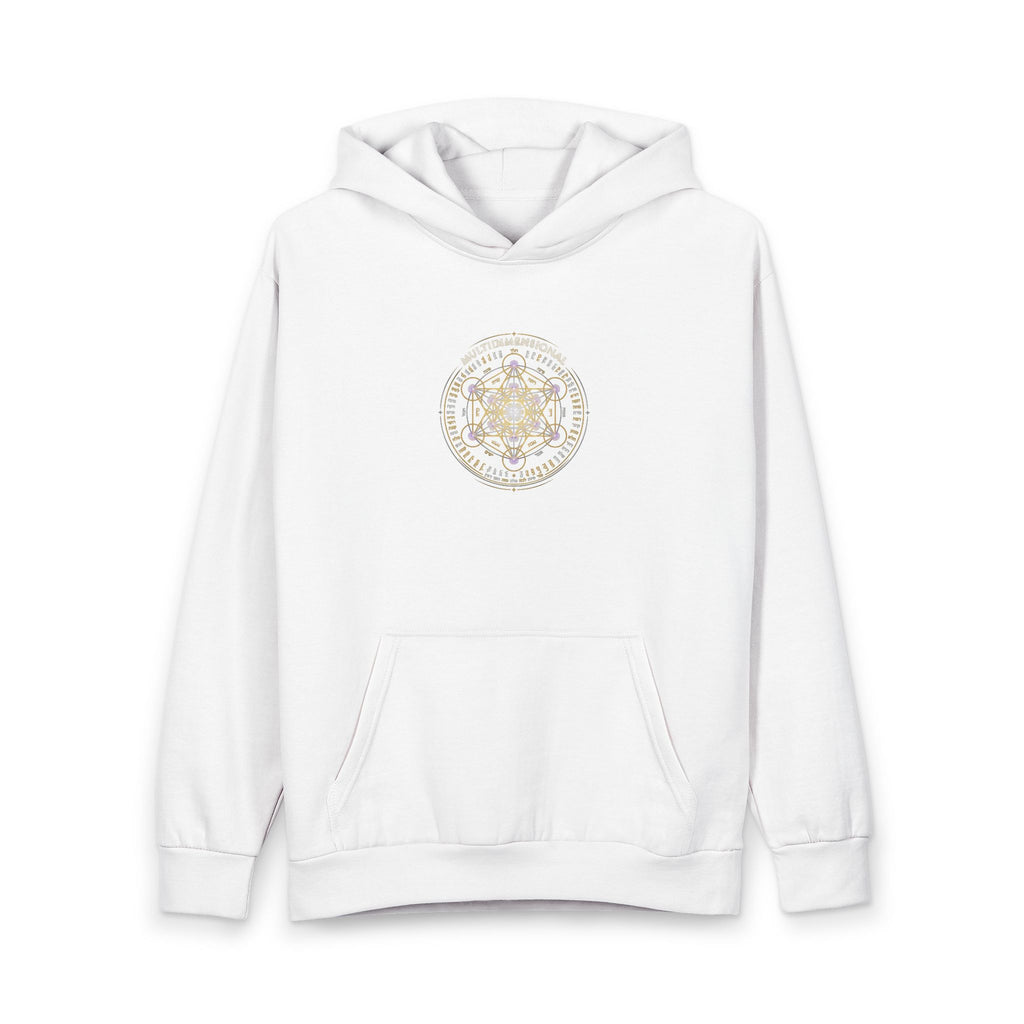 Minimal Gold Mandala Hoodie — Sacred Geometric Pullover