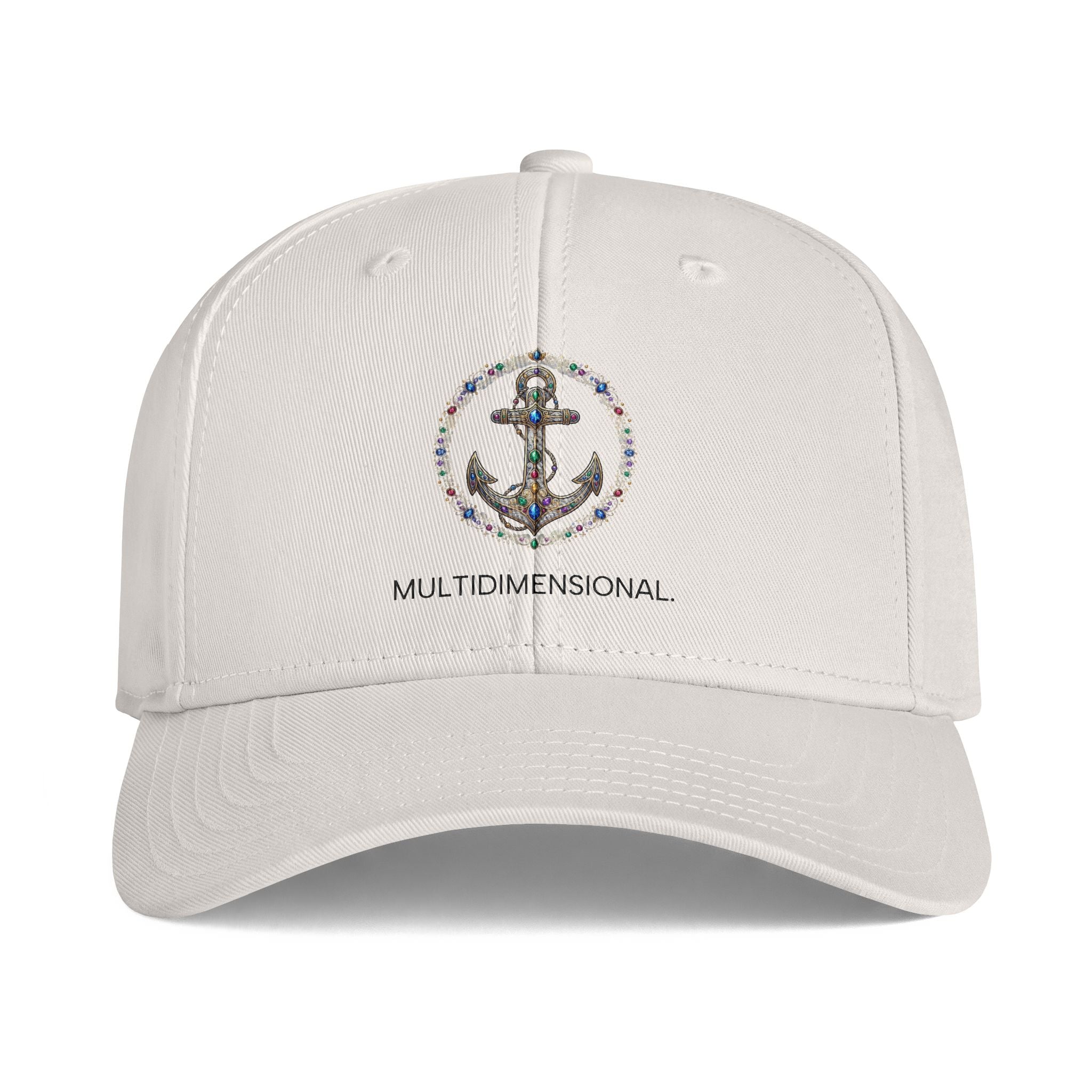 Anchor Floral Cap — "Multidimensional" Embroidered Baseball Hat
