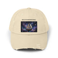 Multidimensional Sailboat Cap — Distressed Cosmic Sailing Dad Hat